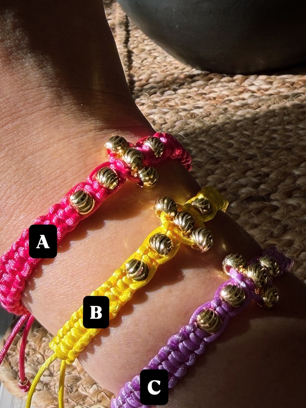 Handmade Cross Bracelet & Ring Set